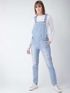Salopette décontractée en coton pour femme, bretelles réglables, douce et confortable, idéale pour les activités de plein air ou le streetwear - Product Image 1