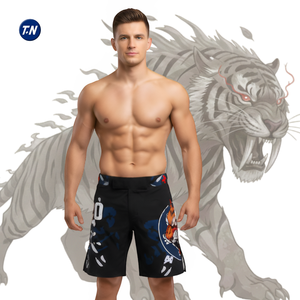 กางเกง MMA ยิวยิตสู BJJ ไซส์ใหญ่สำหรับผู้ชาย เอวกลาง สวมใส่สบาย ระบายอากาศได้ดี กันน้ำ กันลม เป็นมิตรกับสิ่งแวดล้อม แห้งเร็ว เย็บตะเข็บแข็งแรง - Product Image 2