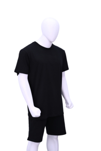 Wholesale Custom Men's Cotton Jersey T Shirt Shorts Set Casual Two Piece Summer <b>Outfit</b> OEM Private Label - Product Image 5