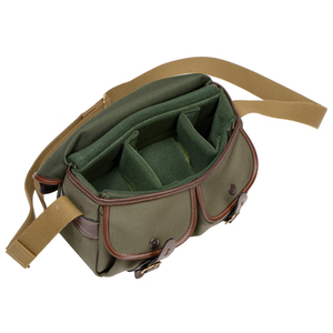 Vintage Canvas Leather Hunting <b>Camera</b> <b>Bag</b> DSLR Shoulder Case Waterproof Photography Gear Storage OEM Wholesale - Product Image 2