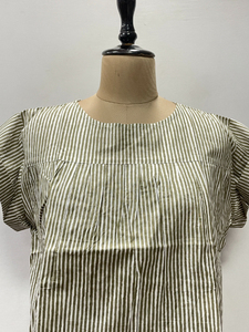 Women’s Cotton Block Print Wrap Top Summer Blouse Tie <b>Shirt</b> Lightweight <b>Boho</b> Resort Wear Tops Gift for Her - Product Image 2