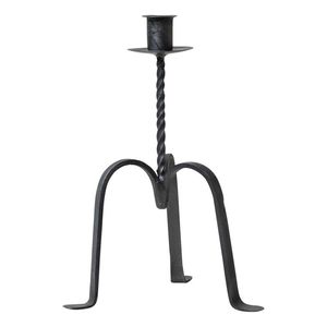 Iron <b>Candlestick</b> Holder With Spiral Design <b>Black</b> Metal Candle Holder For Home Decoration Heat Resistant - Product Image 3