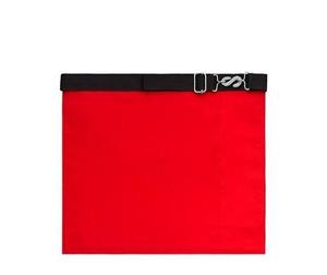 Tablier de Maçonnerie Brodé à la Main en Gros, Col en Cuir et Tissu pour Maître Maçon avec Écusson Brodé - Product Image 2