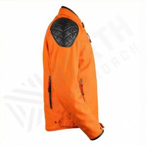 Veste de moto en cuir véritable pour homme de qualité supérieure, nouvelle arrivée, vestes de moto d'hiver, protections amovibles, personnalisables - Product Image 3