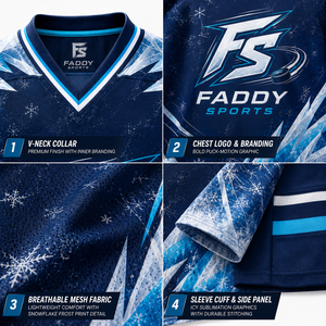 Conjunto de Uniforme de Hockey sobre Hielo Sublimado Personalizado, Kit Completo, Jersey Transpirable, Pantalones Cortos, Calcetines, Ropa de Entrenamiento, Logotipo Personalizado - Product Image 4