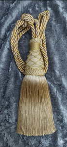 Classic Gold <b>Curtain</b> Tiebacks with Tassel Decorative Rope Holdbacks for Elegant Window Drapes - Product Image 2