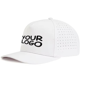Casquette de baseball unisexe en denim blanc personnalisée, logo brodé 3D, maille perforée, ajustement réglable, pour toutes les saisons, vêtement décontracté, 100% coton - Product Image 1
