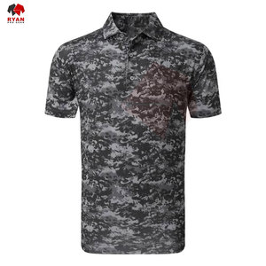 Chemises polo personnalisées Ryan Pro Gear pour hommes, style pull, avec logo personnalisé sur le panneau. - Product Image 3