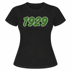 อิโอต้า ฟิ แลมบ์ดา ซอร์โรริตี้เสื้อยืดสีดำตัวอักษรกรีกเครื่องแต่งกายปีก่อตั้ง 1929 เสื้อยืดแขนสั้นผู้หญิงเสื้อยืดลำลองของขวัญ - Product Image 3