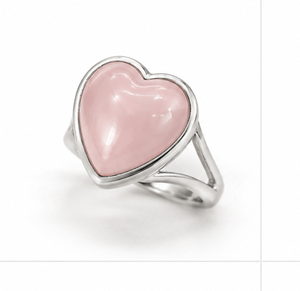 AAA quality Silver Rose <b>Quartz</b> <b>Ring</b> Genuine <b>Ring</b> Wholesale Price Fine Heart Shell <b>Rings</b> for Women Sterling Silver Bulk Lot - Product Image 4