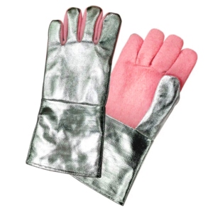 Heat Resistant Para Aramid Aluminized Gloves Personal <b>Fire</b> Fighting Welding Work Gloves <b>Fire</b> Protection Hand Arm Protection - Product Image 4