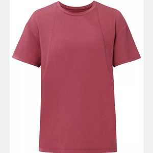 เสื้อยืดผู้หญิงฤดูร้อน MOQ ต่ำ รุ่นใหม่ล่าสุด แขนสั้น สีพื้น แห้งเร็ว ระบายอากาศได้ดี คุณภาพสูง ดีไซน์โดดเด่น - Product Image 1