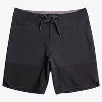 Short de bain pour homme noir à séchage rapide, short de surf, short de plage avec poches, short de bain tendance