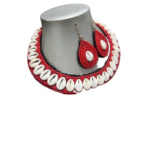 CRYSTAL CRAFT Fashion Multi-Layer Seed <b>Beads</b> Necklace and Earing Statement African Bohemia BOHO Ethnic Party Jewelry <b>Set</b> for - Product Image 1