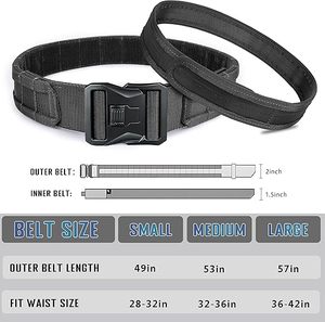 เข็มขัด MOLLE แบบหนาพิเศษ ขนาด 2 นิ้ว หัวเข็มขัดปลดเร็ว ปรับได้ เหมาะสำหรับงานกลางแจ้ง - Product Image 4