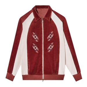 Ensemble de survêtement 2 pièces pour homme en toile unie avec col montant et logo frontal, veste et pantalon, imperméable et respirant, idéal pour l'hiver - Product Image 1