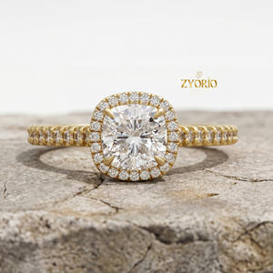 1.78ct <b>Cushion</b> Cut Lab Grown Diamond Halo Engagement Wedding Ring 925 Silver with <b>Round</b> Side Stones Party Bridal Ring Luxury - Product Image 2