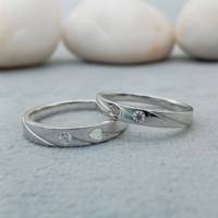 Cincin Kawin Unisex D'VINS JEWELS Mewah Emas Padat 14K Berlian Bulat Laboratorium Bersertifikat IGI VVS2 2-5g