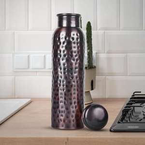 sophisticated serving vessel craft copper hydration royal inspired <b>flask</b> decor table <b>bottle</b> boutique hydration vessel daily use - Product Image 2