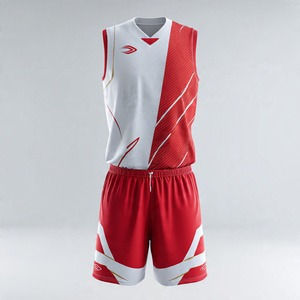 Team Volleyball Uniform Basketball Uniform Football Jersey Shorts Set Sleeveless Football Jersey Tops Basketball Uniforms - Product Image 1
