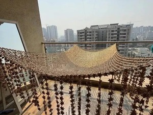 Chadar de entrada de alta costura con flores de Gota para novia, en tendencia |   Toldo nupcial con borlas laterales para bodas indias |   Entrada de Haldi Mehndi - Product Image 6
