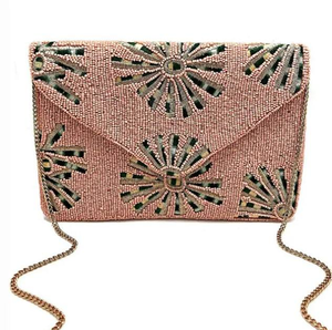 Women Luxury Trendy Party Wedding Banquet Glitter <b>Sequin</b> Embroidered Beaded Clutch Bag - Product Image 1