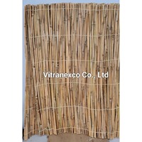 Valla de bambú natural grande para exteriores, decoración de paisaje de jardín, cerca de bambú artificial, pantalla de partición