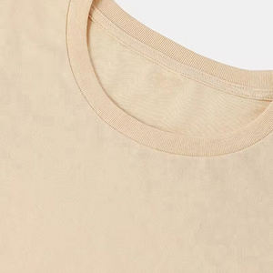 T-shirt uni pour homme, col rond, manches courtes, coupe slim, de bonne qualité, 95% coton, 5% élasthanne, vente en gros - Product Image 5