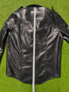Men <b>Winter</b> Plain Dyed <b>Leather</b> <b>Jacket</b> Casual Long Sleeve Slim Fit Stand Collar Two Pocket Outerwear for Office Daily Wear - Product Image 4