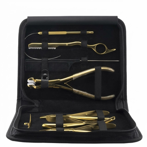 Hair Extension Tools Kit Tape-In Nano & Micro Bead <b>Pliers</b> <b>Set</b> with Loop Tool for Hair Extensions - Product Image 1