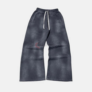 Pantalones Deportivos de Invierno para Hombre, Corte Regular, 100% Algodón, Personalizados |   Pantalones Deportivos de Pierna Recta con Cordón Ajustable |   Pantalones Casuales Impermeables y Transpirables | - Product Image 1