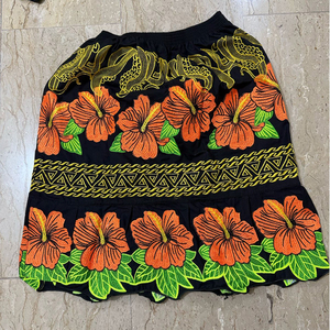 Falda Casual Suave con Diseño Hawaiano, de las Islas de Guam y Micronesia, con Estampado Floral Bordado en Poliéster, Última Moda 2026 - Product Image 4