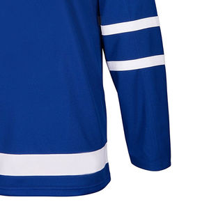 Maillot de hockey sur glace à manches courtes avec impression par sublimation personnalisée, séchage rapide, respirant, vente en gros de vêtements de hockey sur glace - Product Image 4