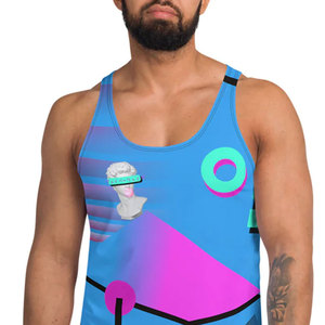 Camisetas sin mangas para hombre con cuello en U, ajuste holgado, color liso, espalda cruzada, para gimnasio y fitness - Product Image 5