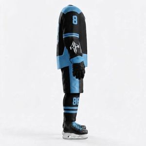Ensemble d'uniformes de hockey sur glace de qualité supérieure par RIVIAN ATLANTIC avec impression par transfert thermique, matériau 100% polyester pour hommes - Product Image 4