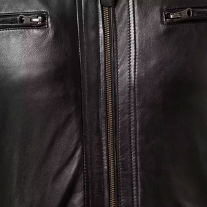 Men Leather <b>Jacket</b> Premium Casual Leather Coat Comfortable Fit Soft Material Durable Construction For Winter Outdoor Activities - Product Image 6