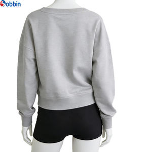 BOBBIN INDUSTRIES Sudaderas de Mujer de Algodón 100% Gris con Tachuelas, Anti-Pilling, Tallas Grandes, de Alta Calidad, Personalizadas, las Más Vendidas - Product Image 6