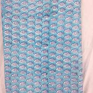 Tissu 100% coton, imprimé à la main, design indien magnifique, accessoires de mode uniques pour femmes - Product Image 4