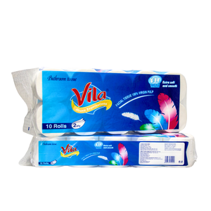 Sac de 10 rouleaux de papier toilette, poids 800g - 1500g, 2 plis, taille personnalisée, épaissi, fabrication OEM/ODM, couleur blanche - Product Image 4