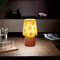 Lampe de table moderne à LED rechargeable sur batterie, commande tactile, sans fil, abat-jour original, lumière blanc chaud pour salon