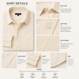 เสื้อเชิ้ตผู้ชายแบบสบายๆ สั่งตัดได้ สำหรับใส่ทำงานหรือใส่ทั่วไป คุณภาพดีเยี่ยม เสื้อเชิ้ตแขนยาวลำลองสไตล์สตรีท - Product Image 5