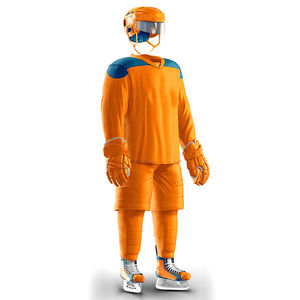 Uniforme de hockey sur glace unisexe en polyester, respirant et à séchage rapide, tricoté pour les joueurs adultes - Product Image 2