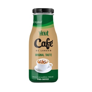 Bouteille en verre de 280ml au goût original Café avec mélange de lait et de vraie boisson à la crème - Product Image 1