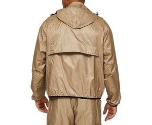 Conjunto Deportivo para Hombre, Color Beige, con Capucha, Manga Larga, Impermeable, Estilo Casual, Ligero, Pantalones de Poliéster, para Primavera - Product Image 3