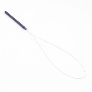 Kit professionnel de 4 outils de pose d'extensions capillaires en acier inoxydable, ensemble de pinces à extensions de haute qualité avec aiguille de tirage et boucle - Product Image 2