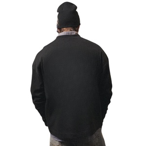 Men Oversized Long Sleeve T Shirt Minimal <b>Chest</b> Logo Cotton Crewneck Casual Streetwear Top Wholesale OEM Custom Apparel Factory - Product Image 6