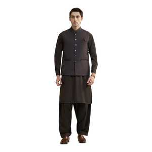 Conjunto de Kurta Clásico Étnico para Bodas, Tallas y Diseños Personalizados, Conjunto de Kurta de Moda con Chaleco, Ropa India y Pakistaní, Atuendo Elegante - Product Image 1