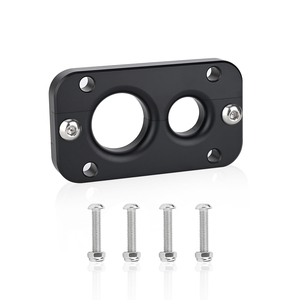 01232023 untuk Holley Terminator x Max Harnesses untuk Lubang Kabel Firewall, Spacer Kabel Aluminium 2 Lubang - Product Image 1