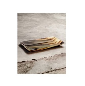 Plateau de service en corne de buffle pour fête d'anniversaire, vaisselle de table, nouveau design, logo personnalisé, vente en gros - Product Image 1