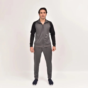 Conjunto de Chaqueta de Dos Piezas con Cremallera y Capucha para Hombre, Fabricación Personalizada, Poliéster Transpirable, Estilo Urbano, Cortavientos, Chándal de Invierno - Product Image 1